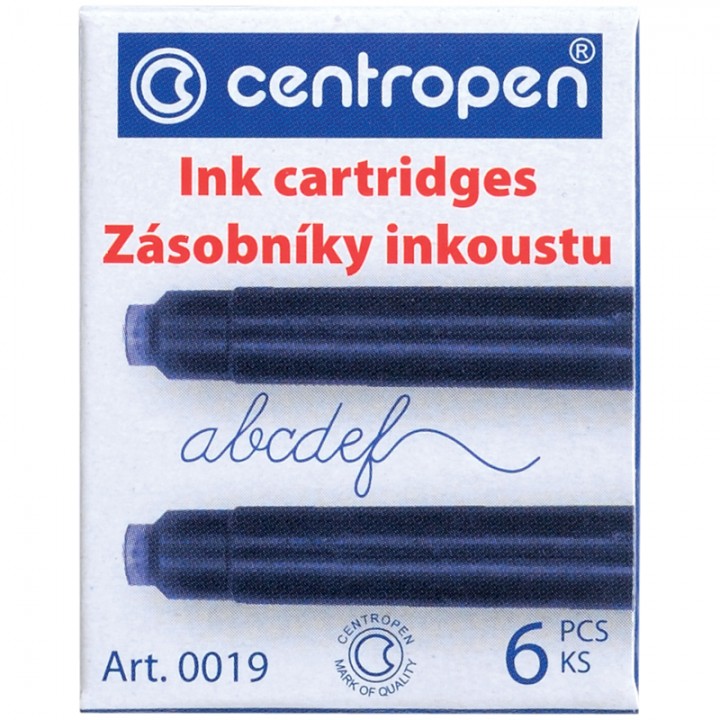 Картриджи чернильные Centropen синие, 6шт.