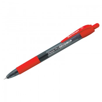 Ручка шариковая автоматическая Berlingo "Classic Pro" красная, 0,7мм
